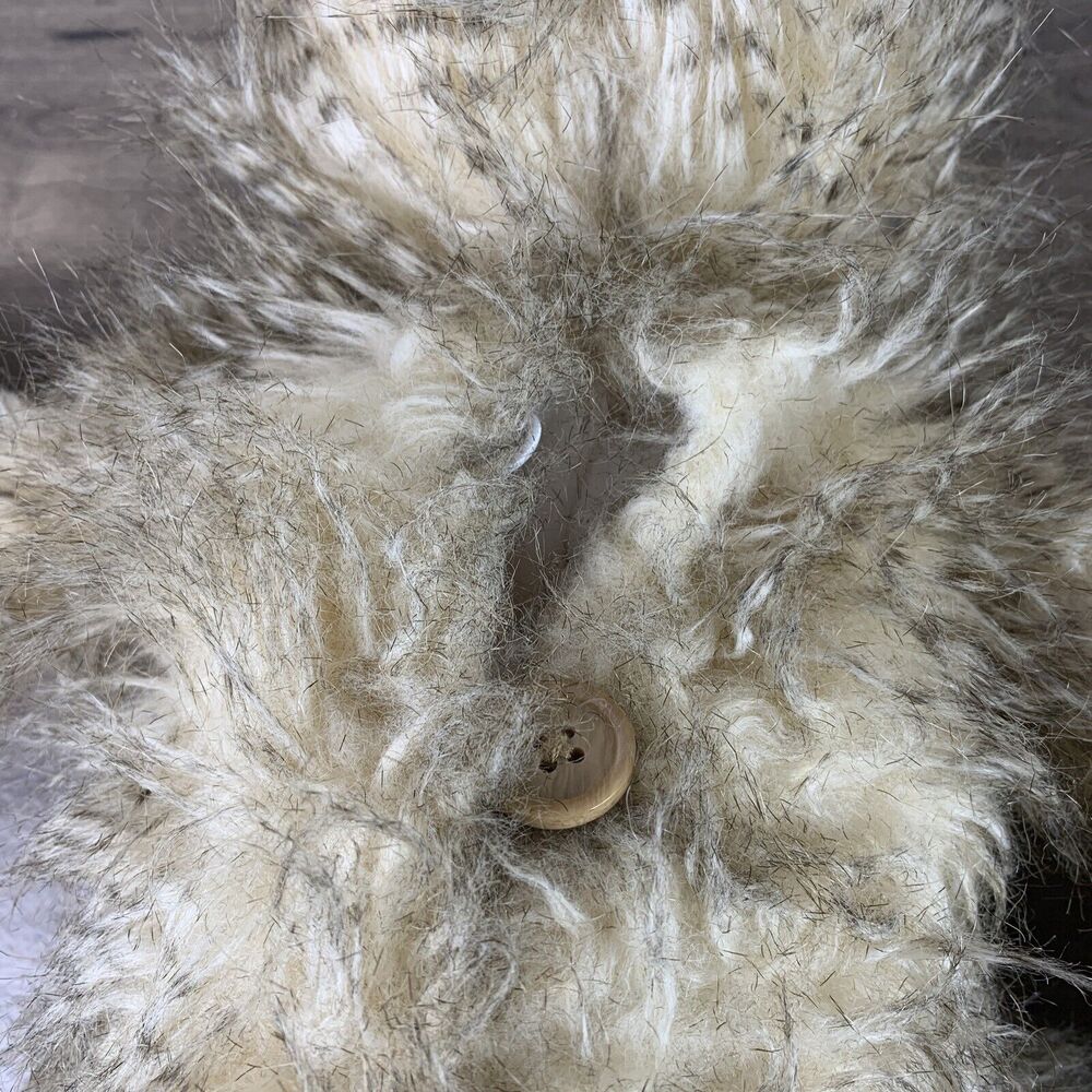 Sloth Plush Stuffed Animal Toy Fuzzy Hairy Brown Beige Patterned Paws Marshalls - Picture 11 of 11